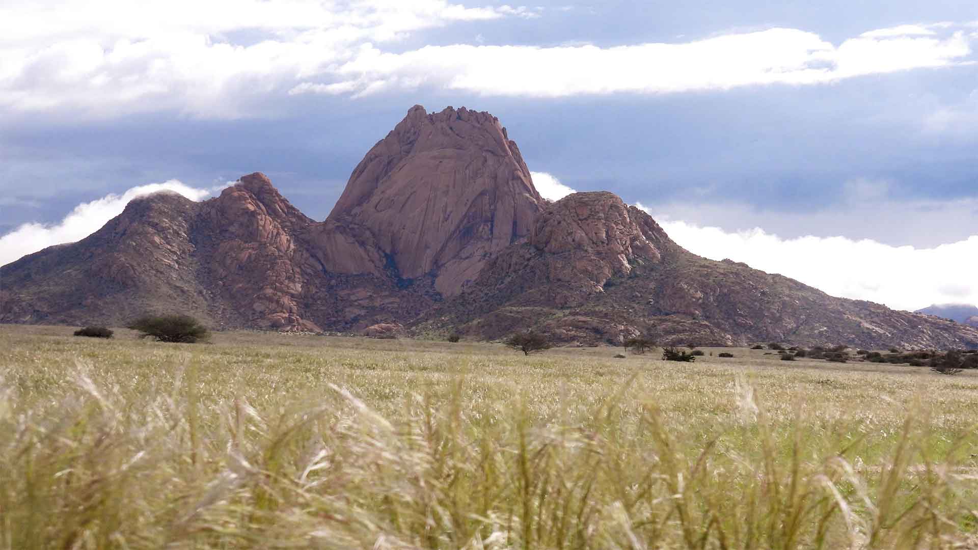 Ancient Spitzkoppe Bushman paintings on rock