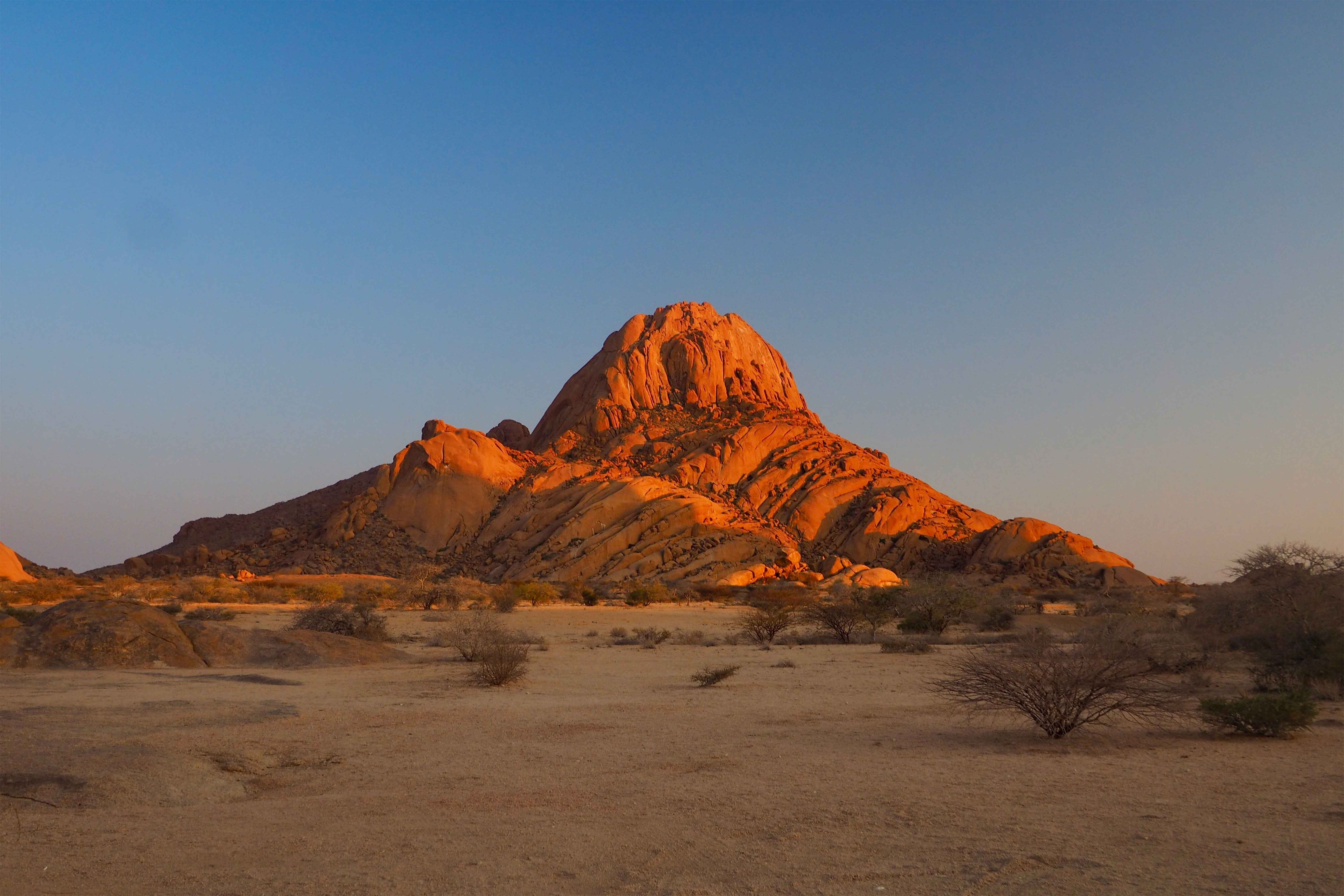 Panoramic view of Spitzkoppe desert landscape